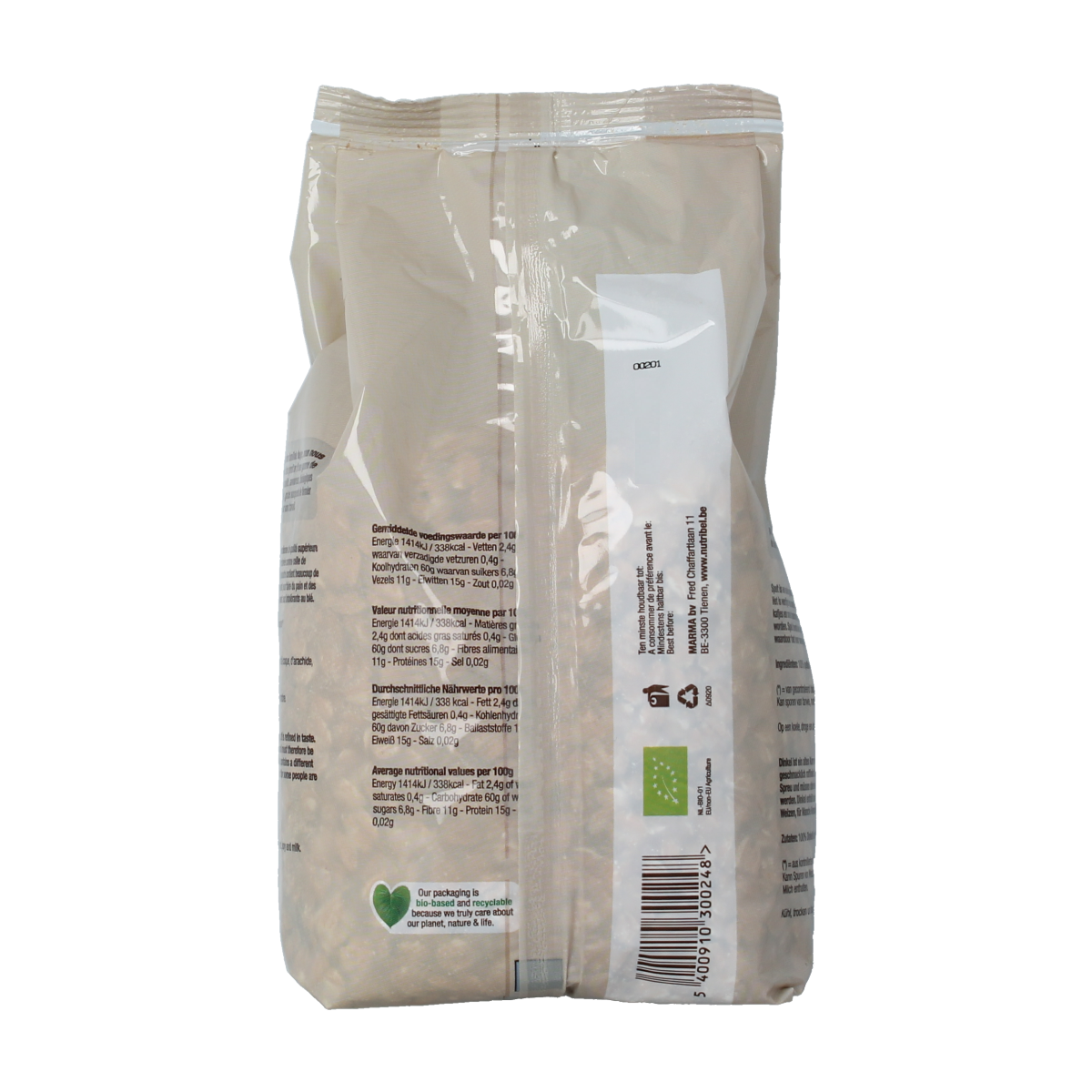 Nutribel Speltvlokken bio 500.00 Gram