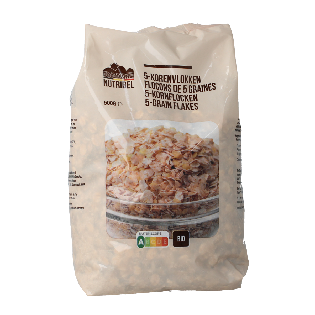 Nutribel 5-korenvlokken bio 500.00 Gram