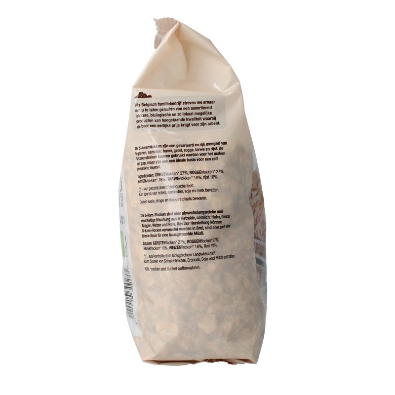 Nutribel 5-korenvlokken bio 500 Gram