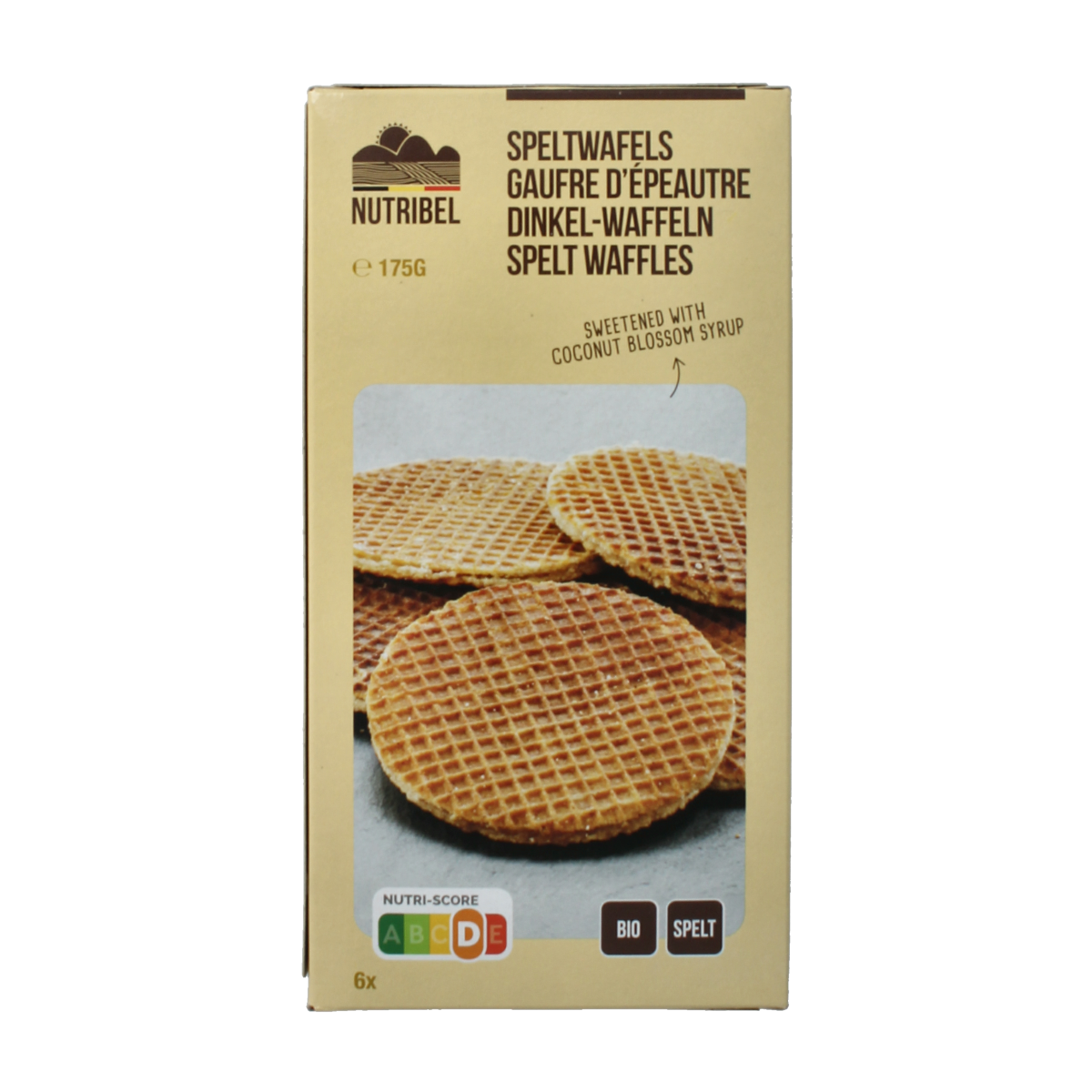 Nutribel Spelt wafel bio 175.00 Gram