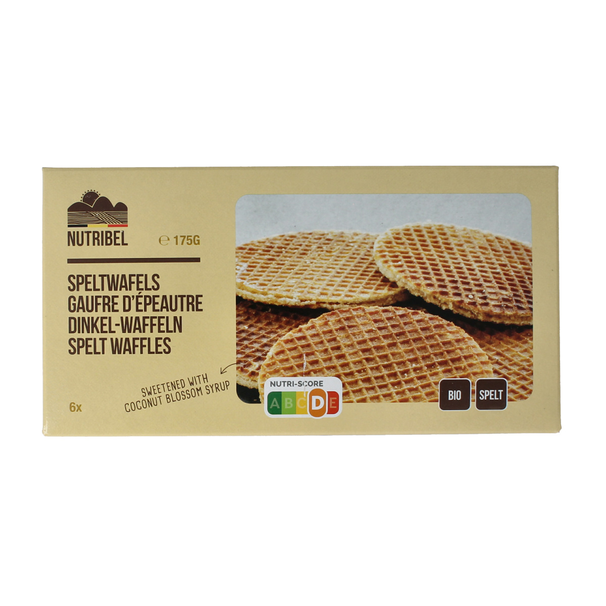 Nutribel Spelt wafel bio 175.00 Gram