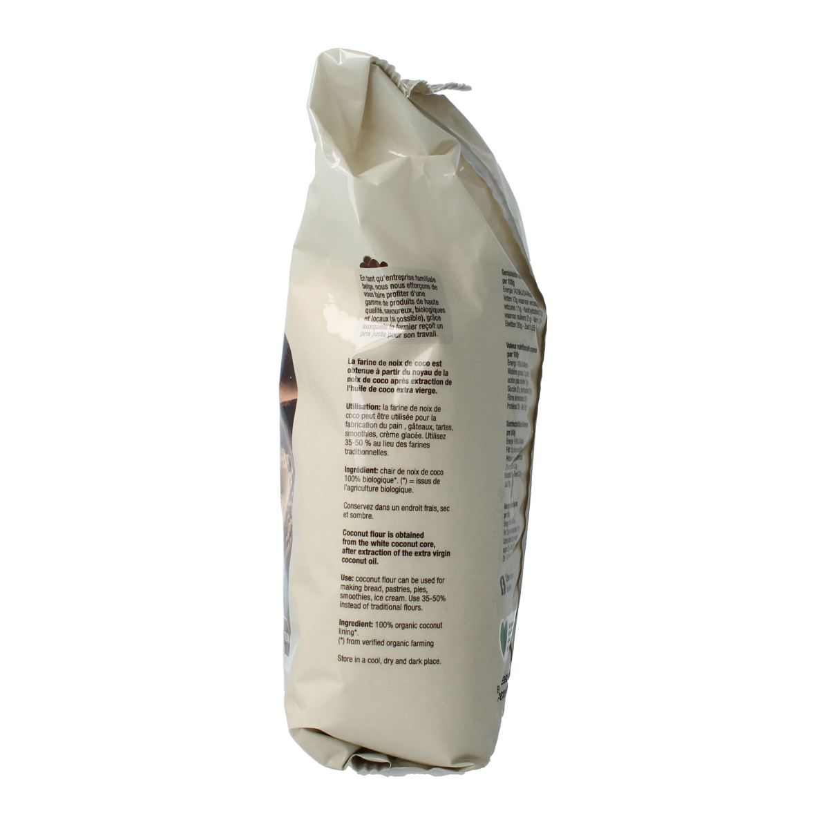 Nutribel Kokosmeel glutenvrij bio 500.00 Gram