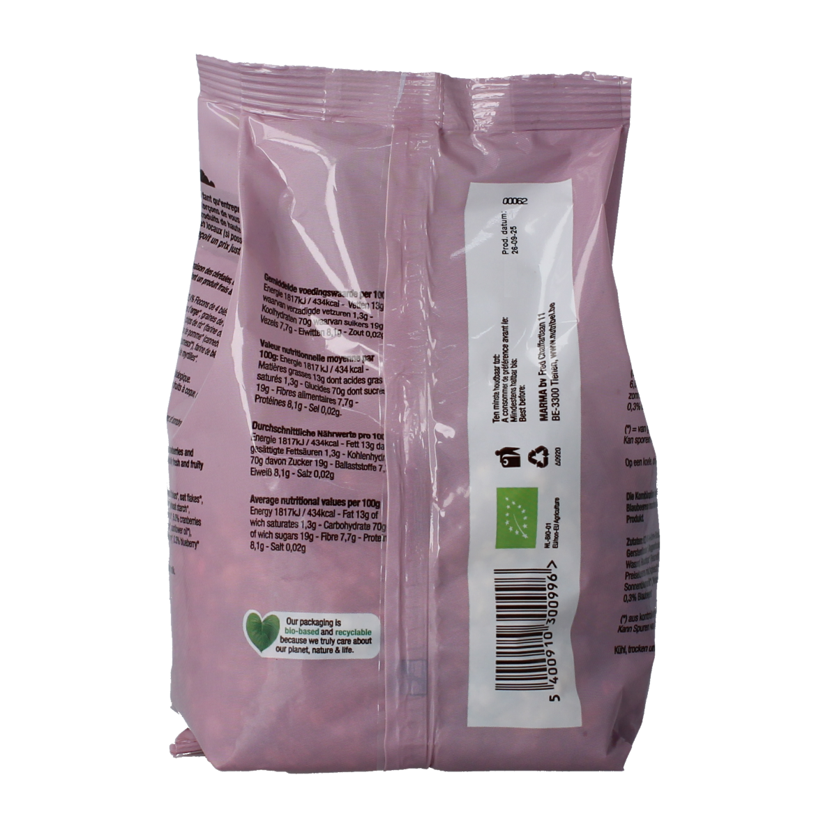 Nutribel Granola bosvruchten bio 300.00 Gram