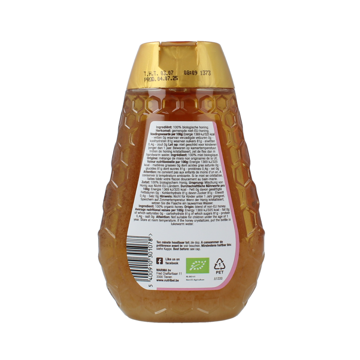 Nutribel Bloemenhoning 350.00 Gram