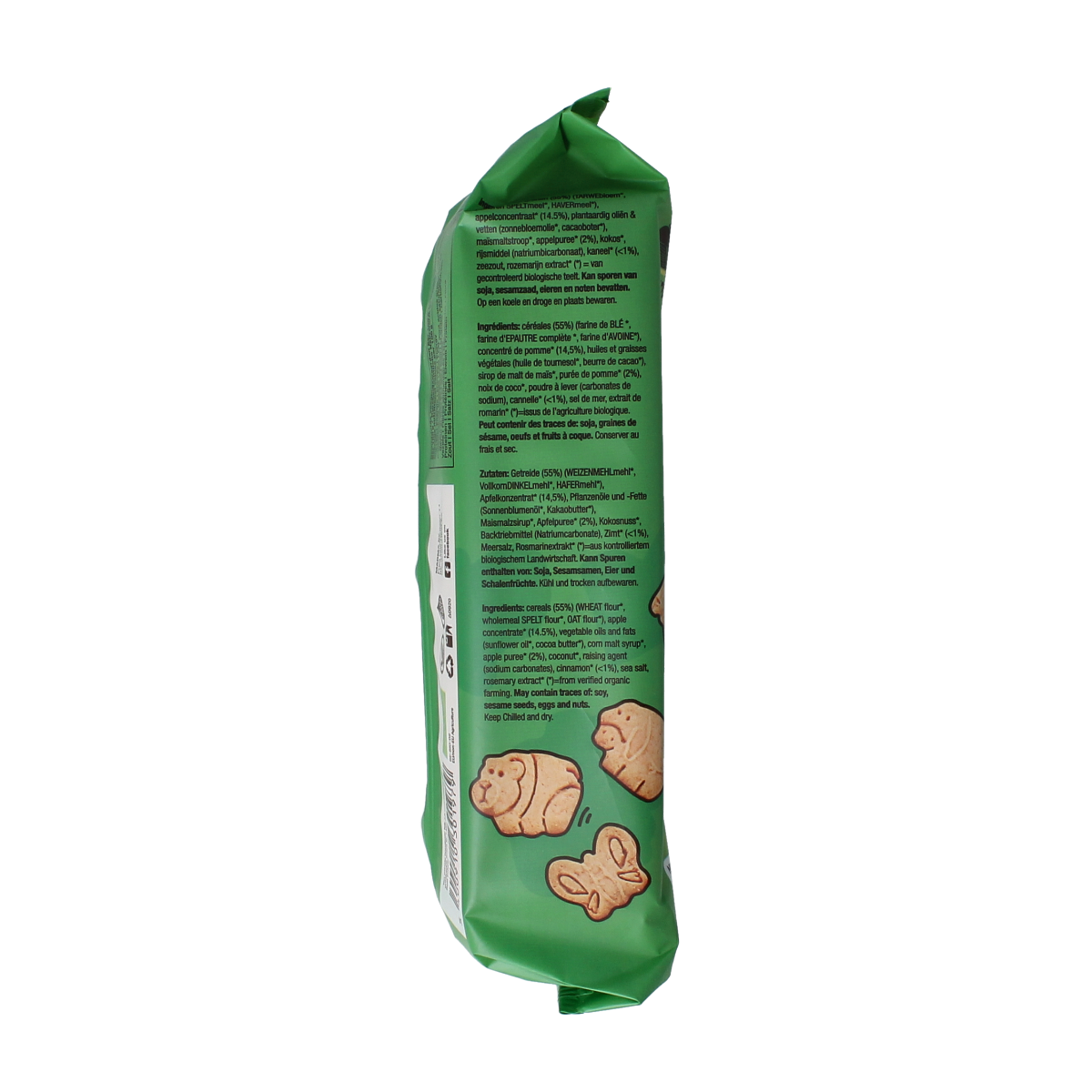 Nutribel Kinderkoekjes appel kaneel bio 140.00 Gram