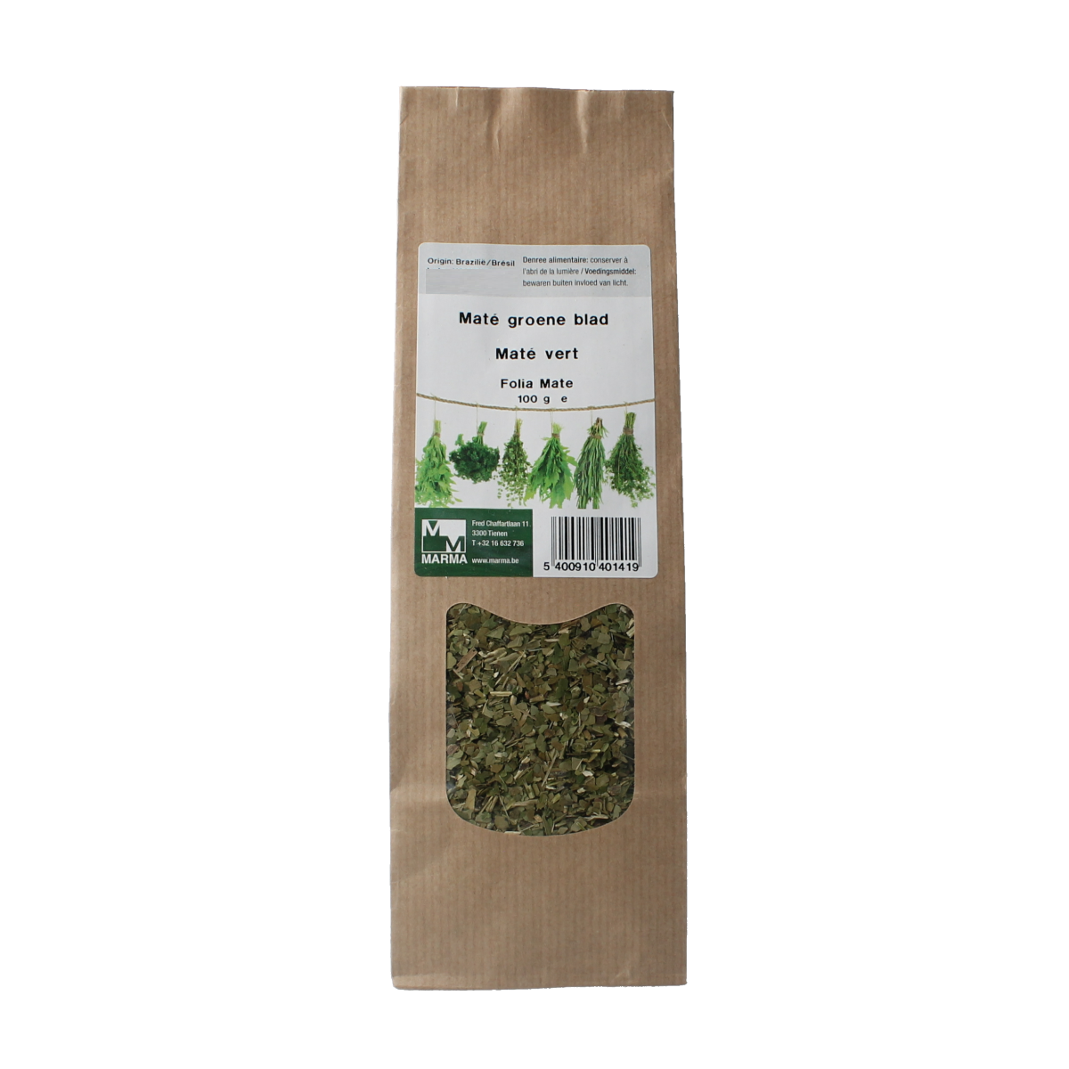 Marma Mate groene blad 100.00 Gram