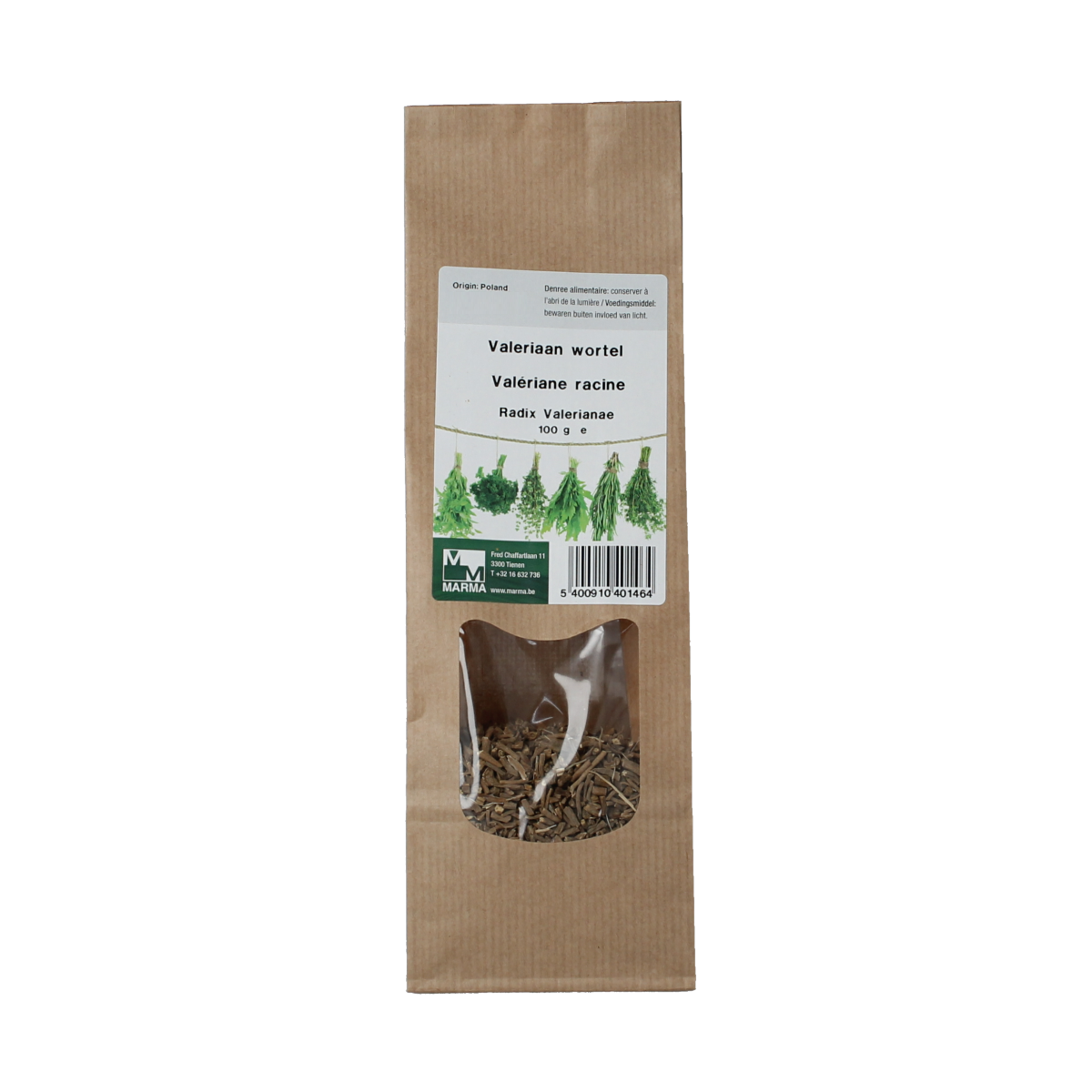 Marma Valeriaan wortel 100.00 Gram