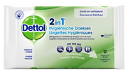 Dettol Wipes 2-in-1 12.00 Stuks