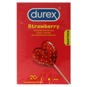 Durex Condooms sexy strawberry 20.00 Stuks