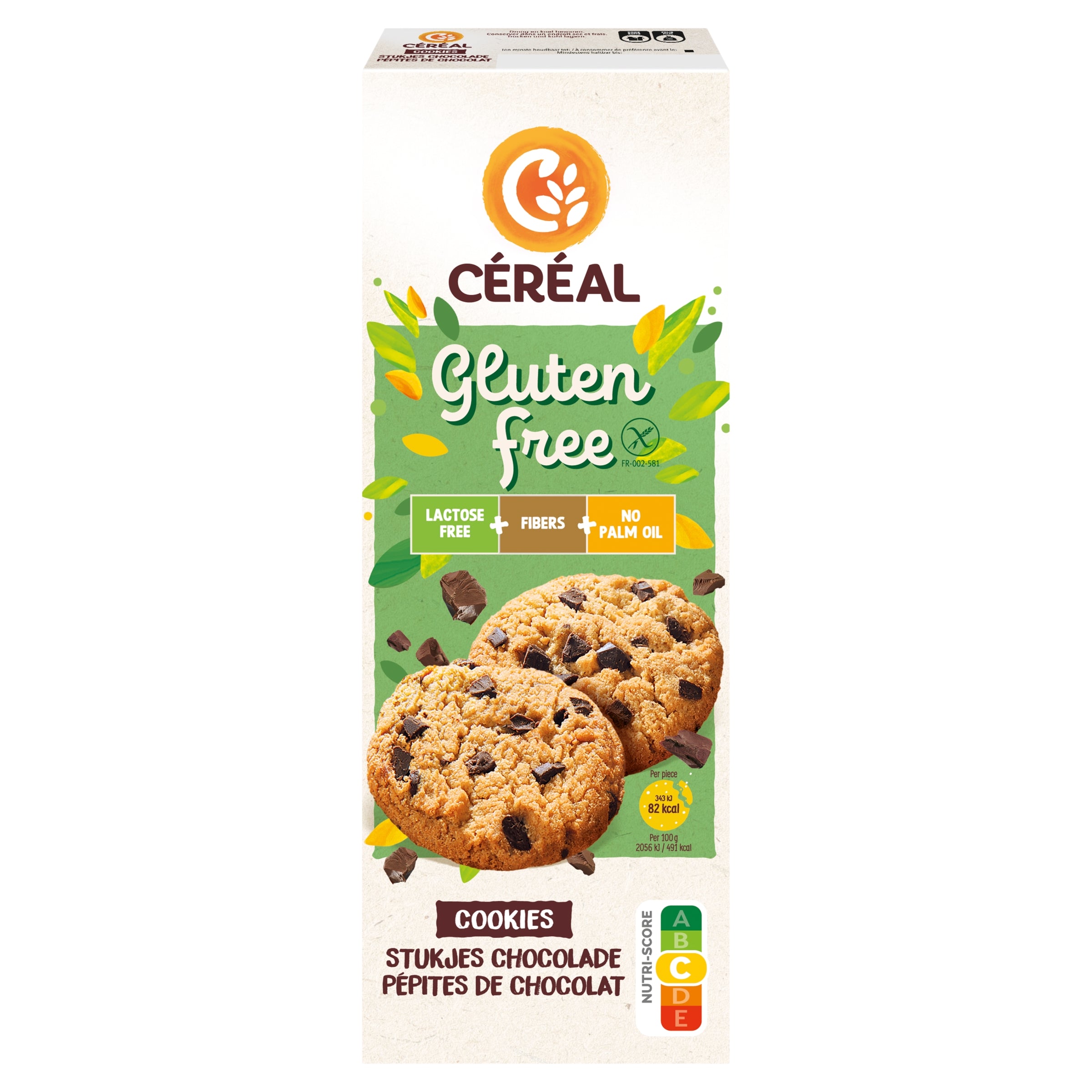 Cereal Cookies choco glutenvrij 150.00 Gram
