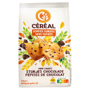 Cereal Mini cakes met stukjes chocolade zonder suikers 196 Gram