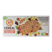 Cereal Zandkoekjes chocolade & hazelnoot zonder suikers 132 Gram