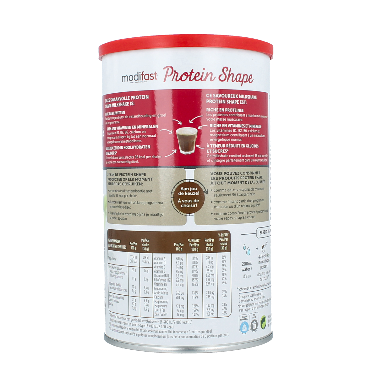 Modifast Proteine shape milkshake chocolate 420.00 Gram
