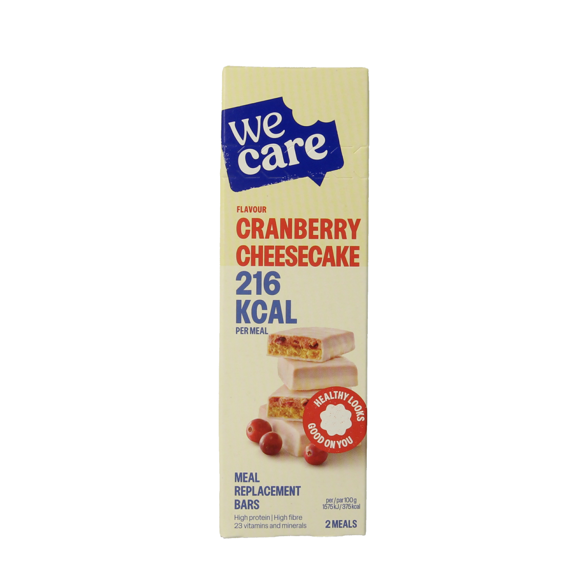 WeCare Meal replacement bars cranberry cheesecake 116.00 Gram