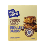 WeCare Lower kcal/carb bars choco crisp 150.00 Gram