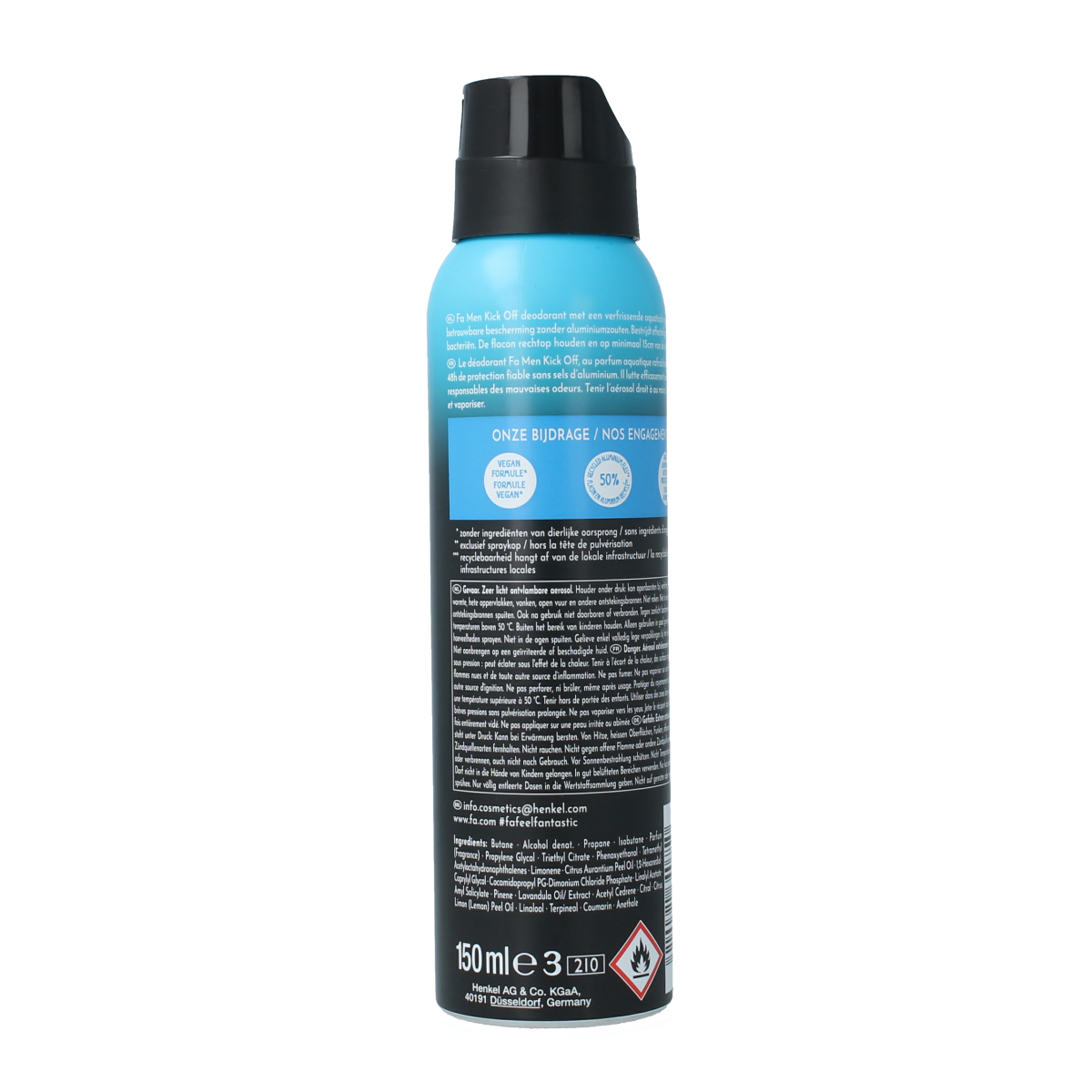 FA Deodorant spray men kick off 150.00 Milliliter