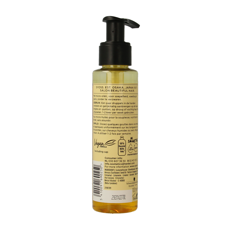 Syoss Beauty elixir absolute oil haarolie 100 Milliliter