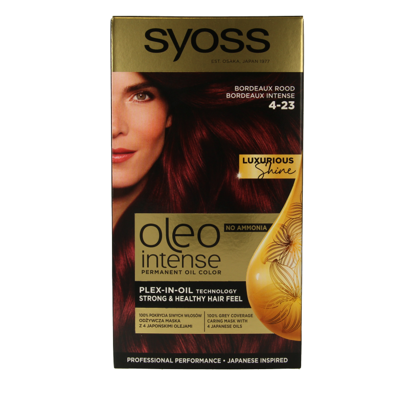 Syoss Color Oleo Intense 4-23 bordeaux rood haarverf 1 Set