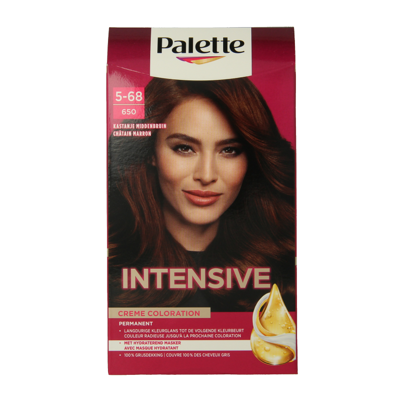 Poly Palette Haarverf 650 Kastanje middenbruin 1 Set