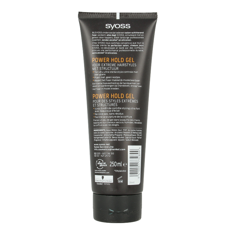 Syoss Styling gel men power extreme hold 250 Milliliter