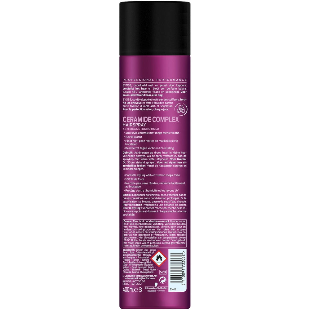 Syoss Ceramide haarspray 400 Milliliter