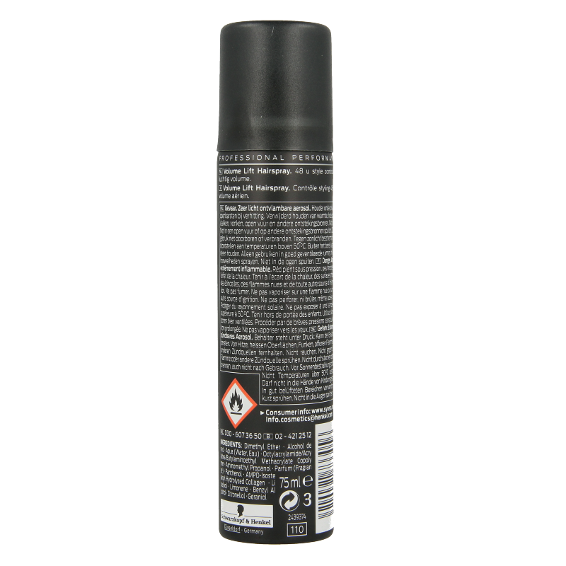 Syoss Volume lift haarspray 75 Milliliter