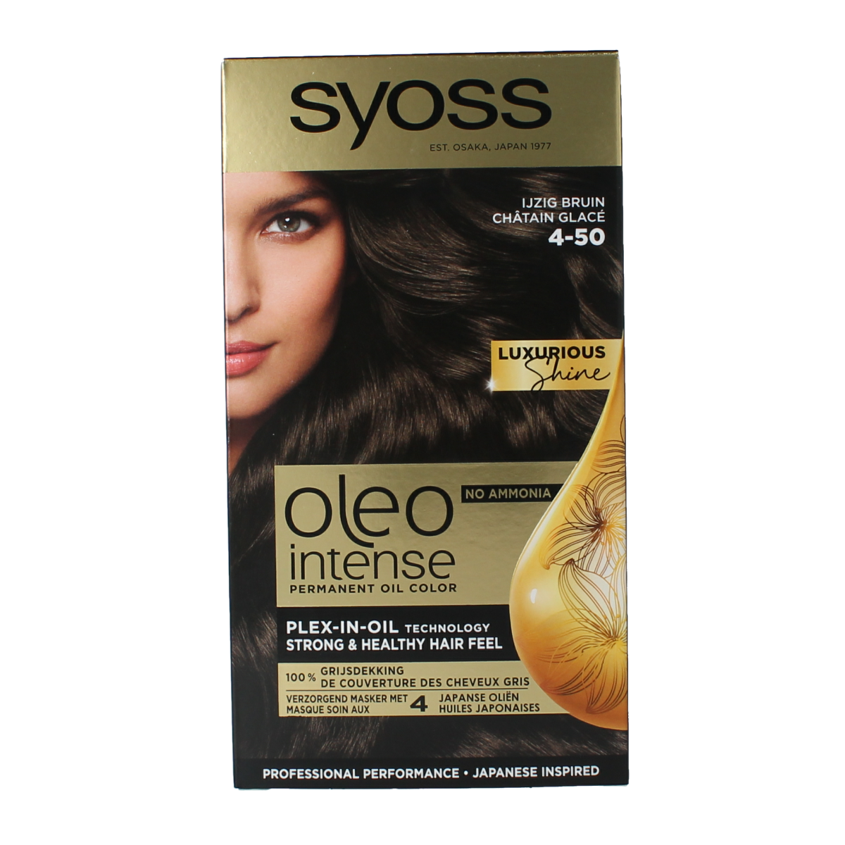 Syoss Color Oleo Intense 4-50 ijzig bruin haarverf 1.00 Set