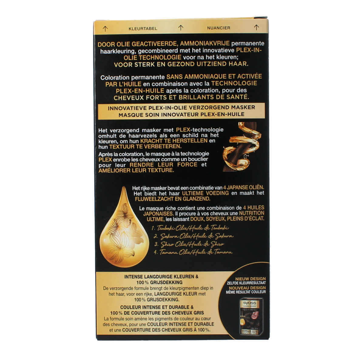 Syoss Color Oleo Intense 4-50 ijzig bruin haarverf 1.00 Set