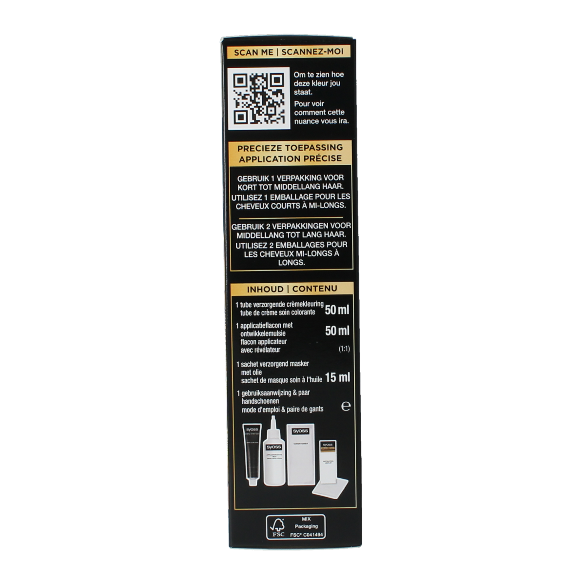 Syoss Color Oleo Intense 4-50 ijzig bruin haarverf 1.00 Set