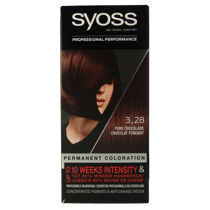 Syoss Color baseline 3-28 pure chocolade haarverf 1 Set