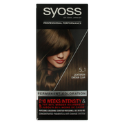 Syoss Color baseline 5-1 lichtbruin haarverf 1 Set