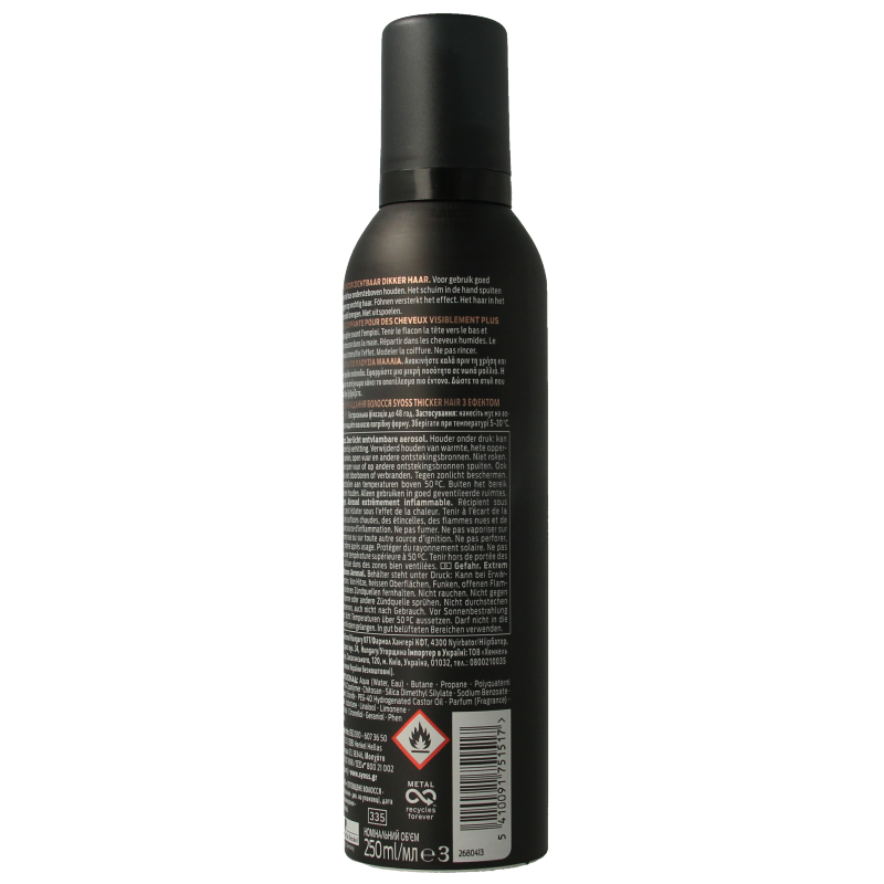 Syoss Mousse thicker hair 250 Milliliter
