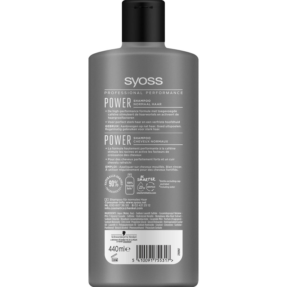 Syoss Shampoo men power & strength 440 Milliliter