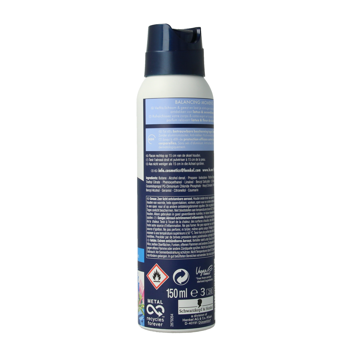 FA Deodorant spray balancing moments 150.00 Milliliter