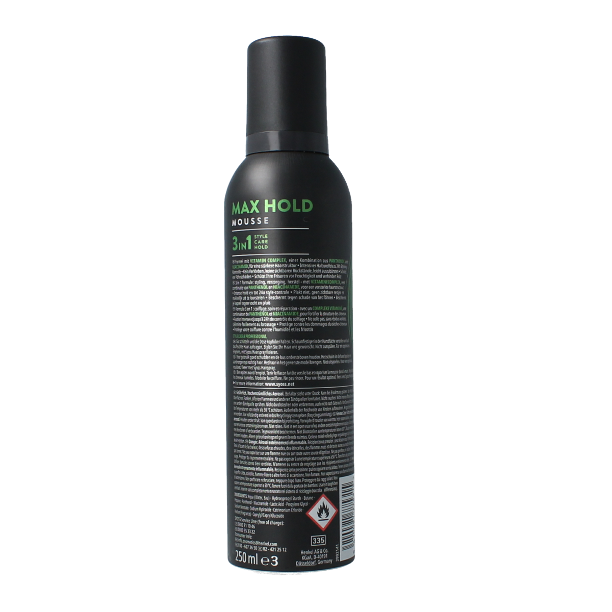 Syoss Styling mousse max hold 250.00 Milligram