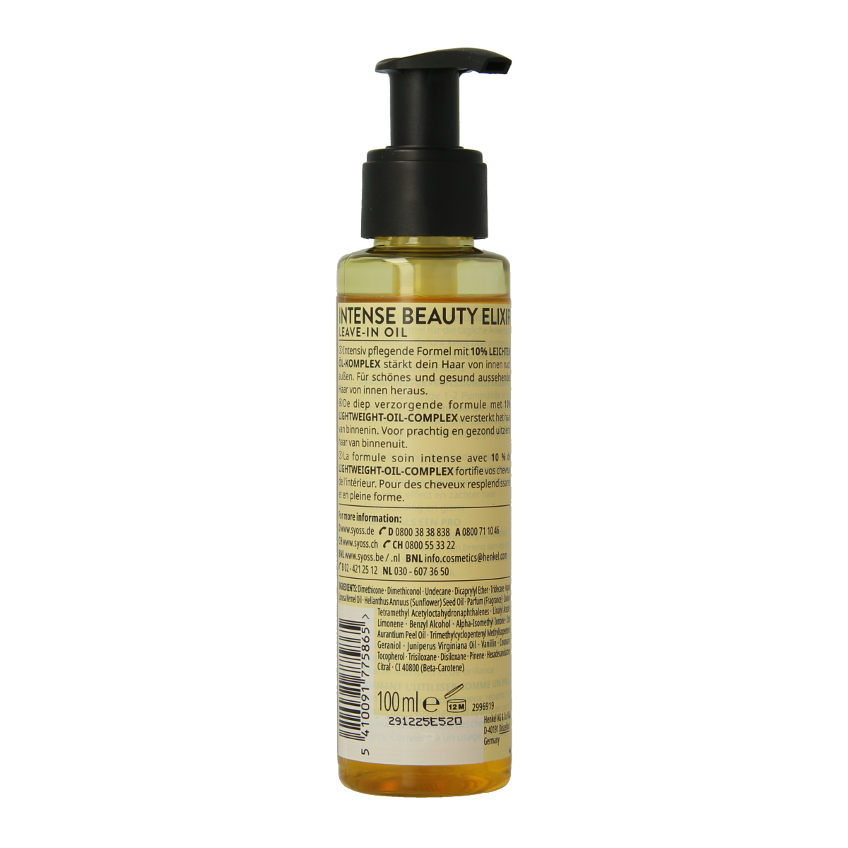 Syoss Beauty elixer absolute oil 100.00 Milliliter