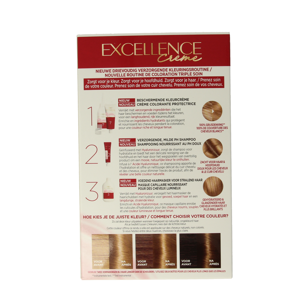 Excellence Excellence creme 7.3 goudblond 1.00 Set