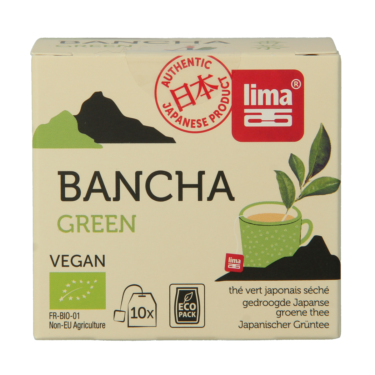Lima Green bancha thee builtjes bio 10.00 Zakjes