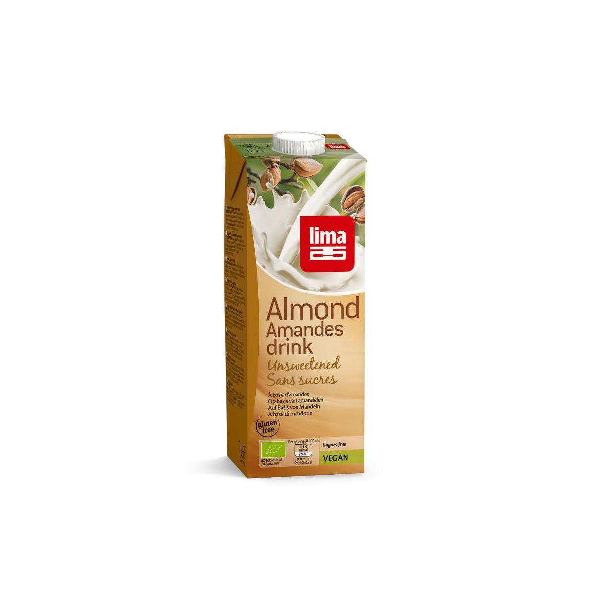 Lima Amandel drink suikervrij bio 1.00 Liter