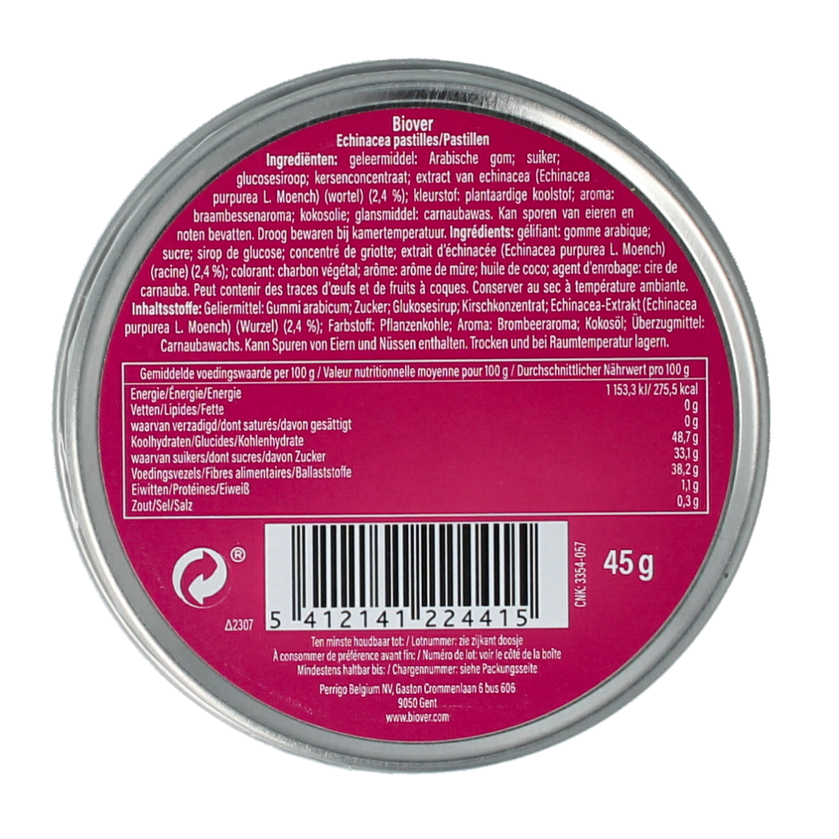 Biover Echinadrop pastilles 45.00 Gram