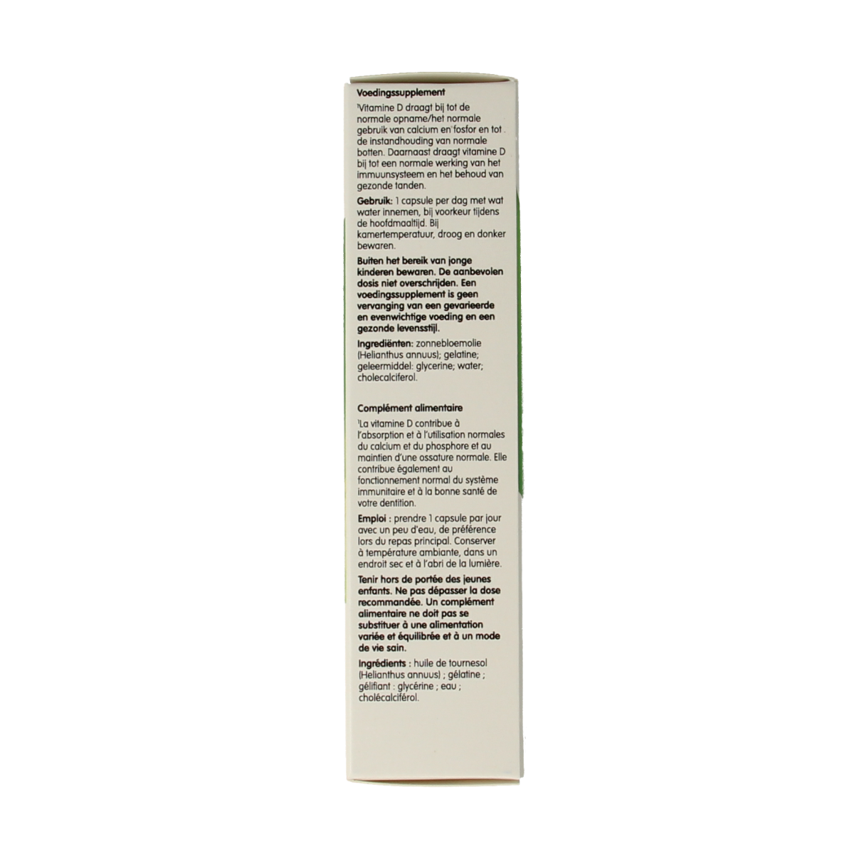 Biover Vitamine D3 30.00 Capsules