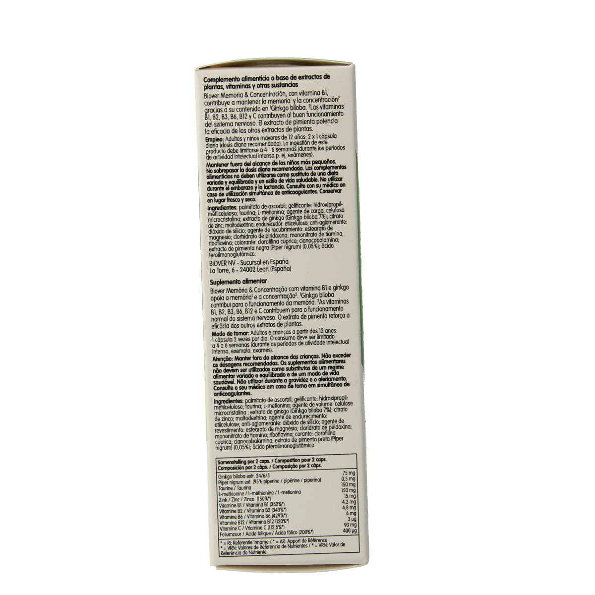 Biover Geheugen & concentratie 45.00 Capsules