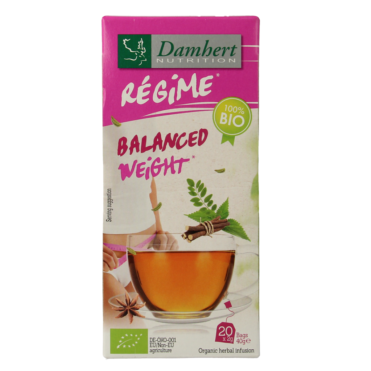 Damhert Tea time ideaal gewicht thee bio 20.00 Zakjes
