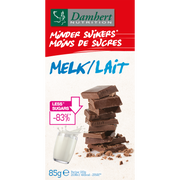 Damhert Chocoladetablet melk minder suikers 102.00 Gram