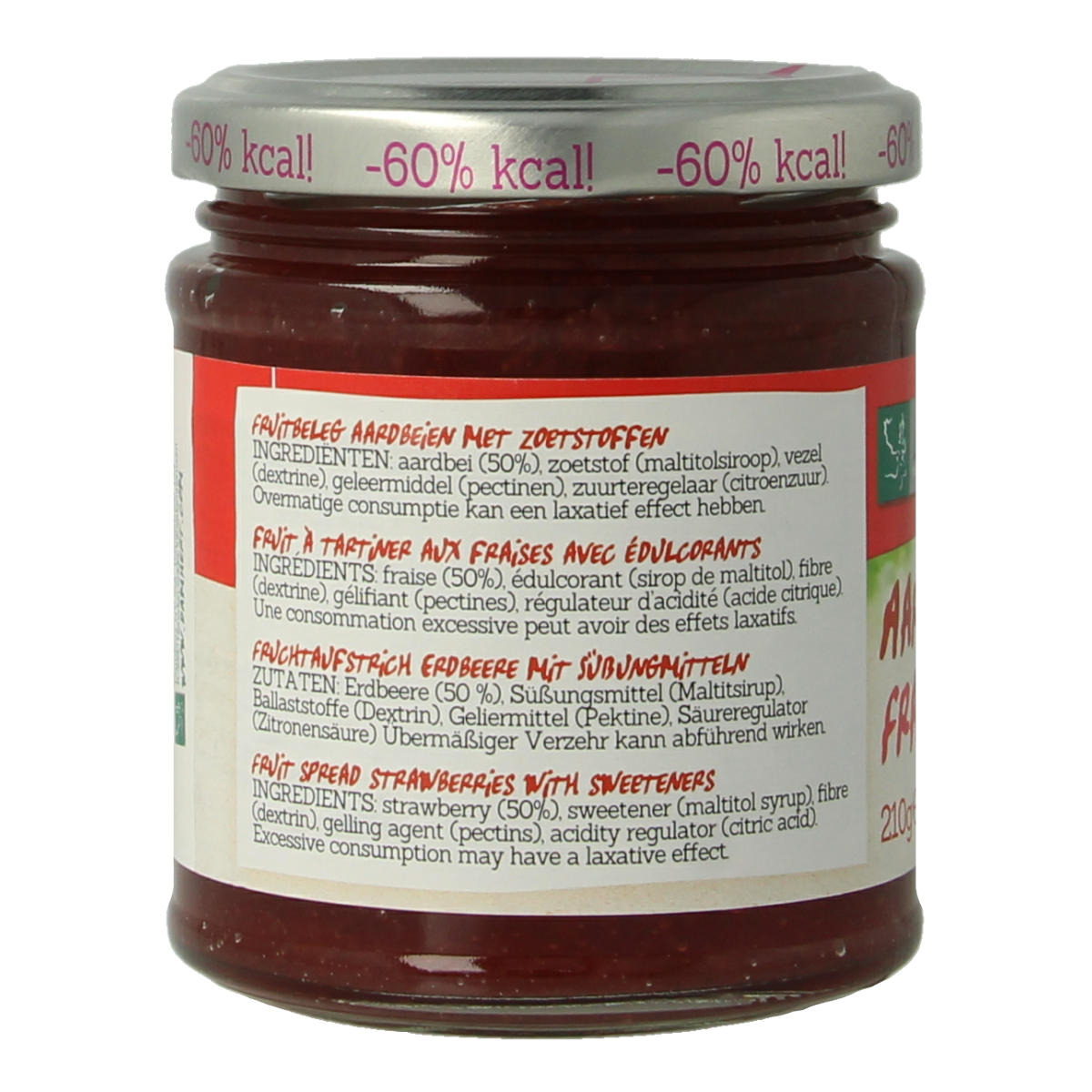 Damhert Confituur aardbei low carb 210.00 Gram
