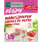 Damhert Afslank proteinereep witte chocolade & aardbei 240 Gram