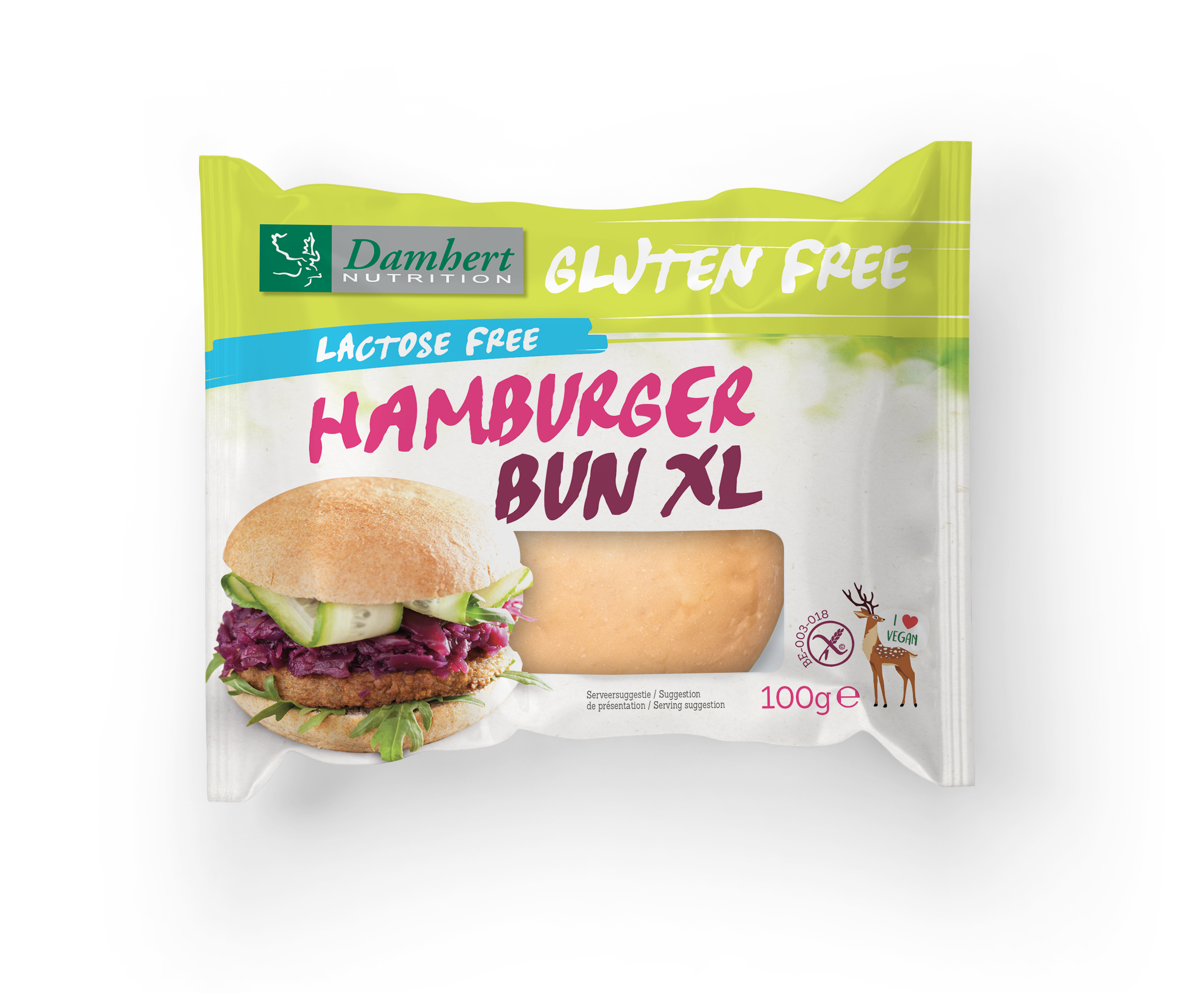 Damhert Hamburger bun XL 100 Gram