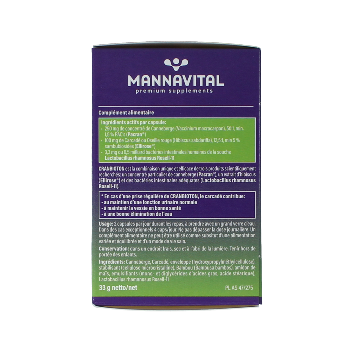 Mannavital Cranbioton 60.00 Capsules