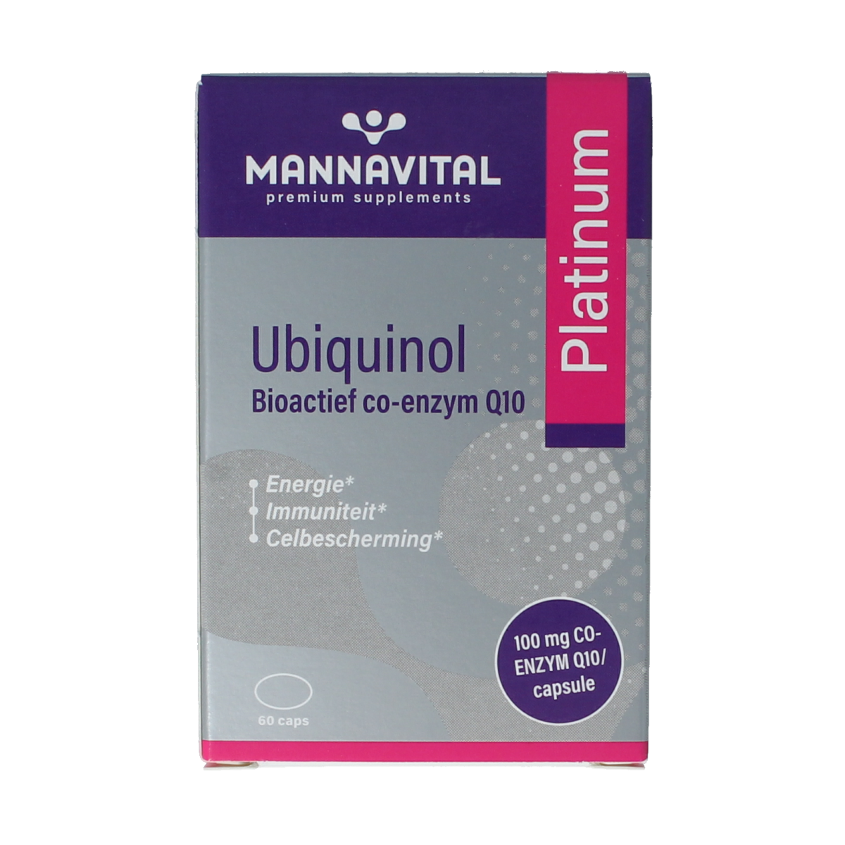 Mannavital Ubiquinol platinum 60.00 Capsules