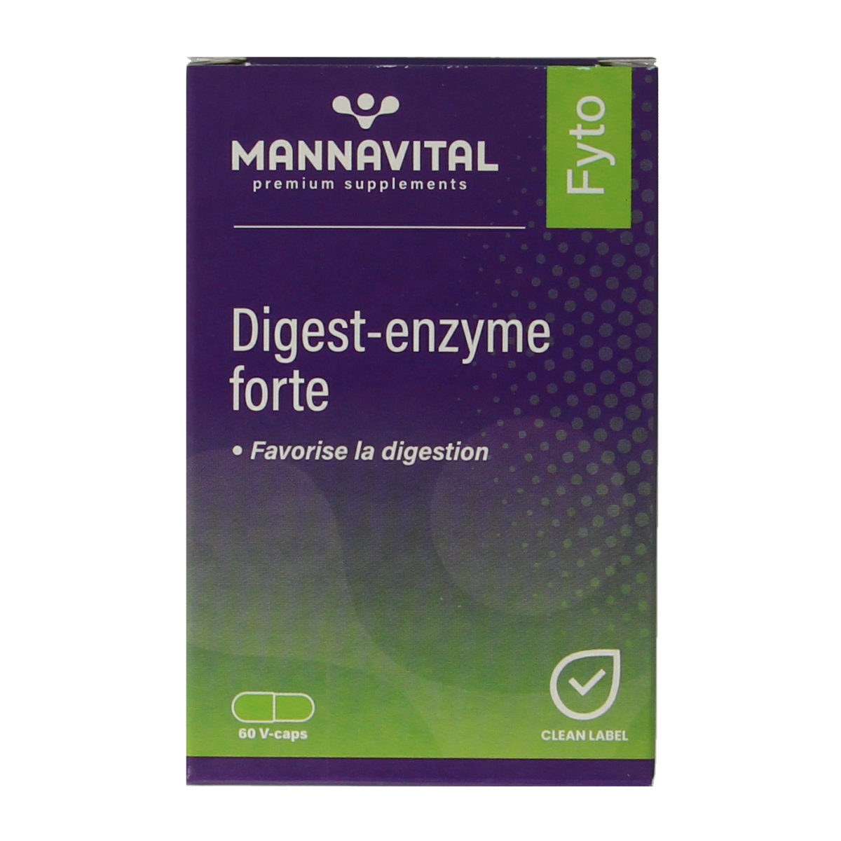 Mannavital Digest enzyme forte 60.00 Vegetarische capsules